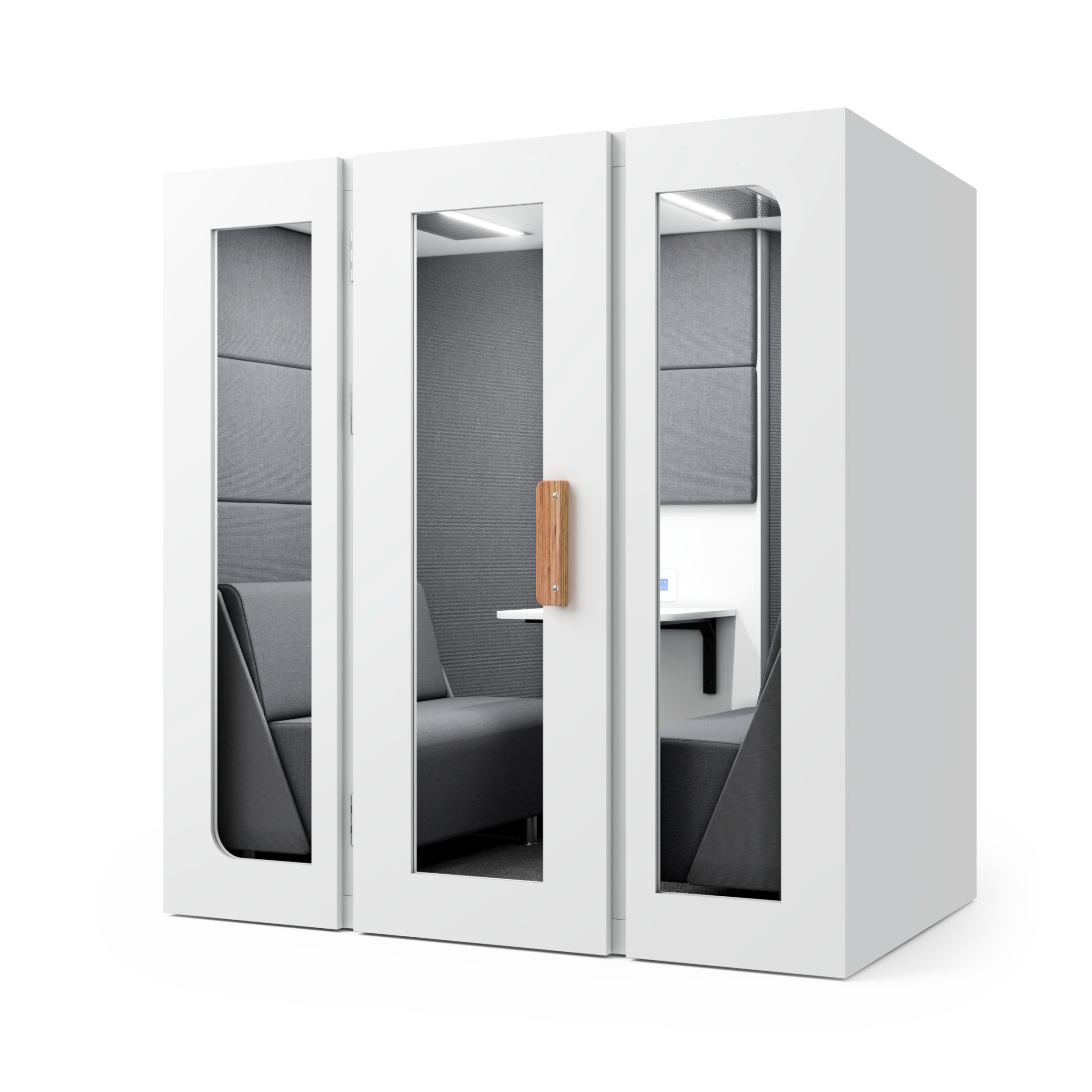 SilentBox Quartet Lite — úsporná jednací místnost